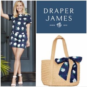 NWT Draper James Every Day Straw Tote Bag